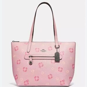 COACH PINK PANSY TAYLOR TOTE NWT